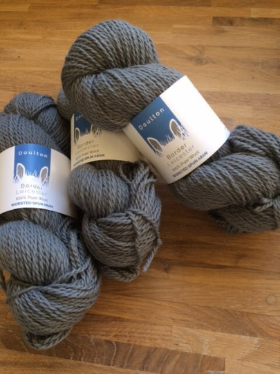 Alum Beck Aran Yarn, dark slate grey yarn from a North Yorkshire flock of rare breed, slaughter-free Border Leicester sheep